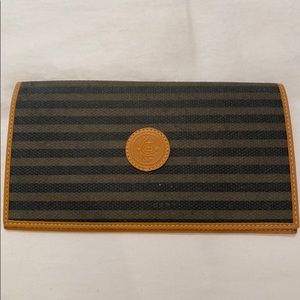 Fendi checkbook cover/wallet